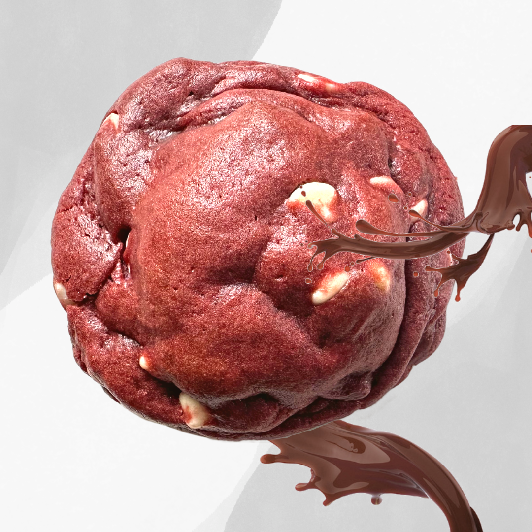 Nutella-Stuffed Red Velvet Cookie