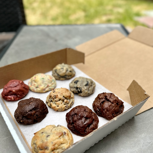 9 assorted From The Hart Cookies in a box